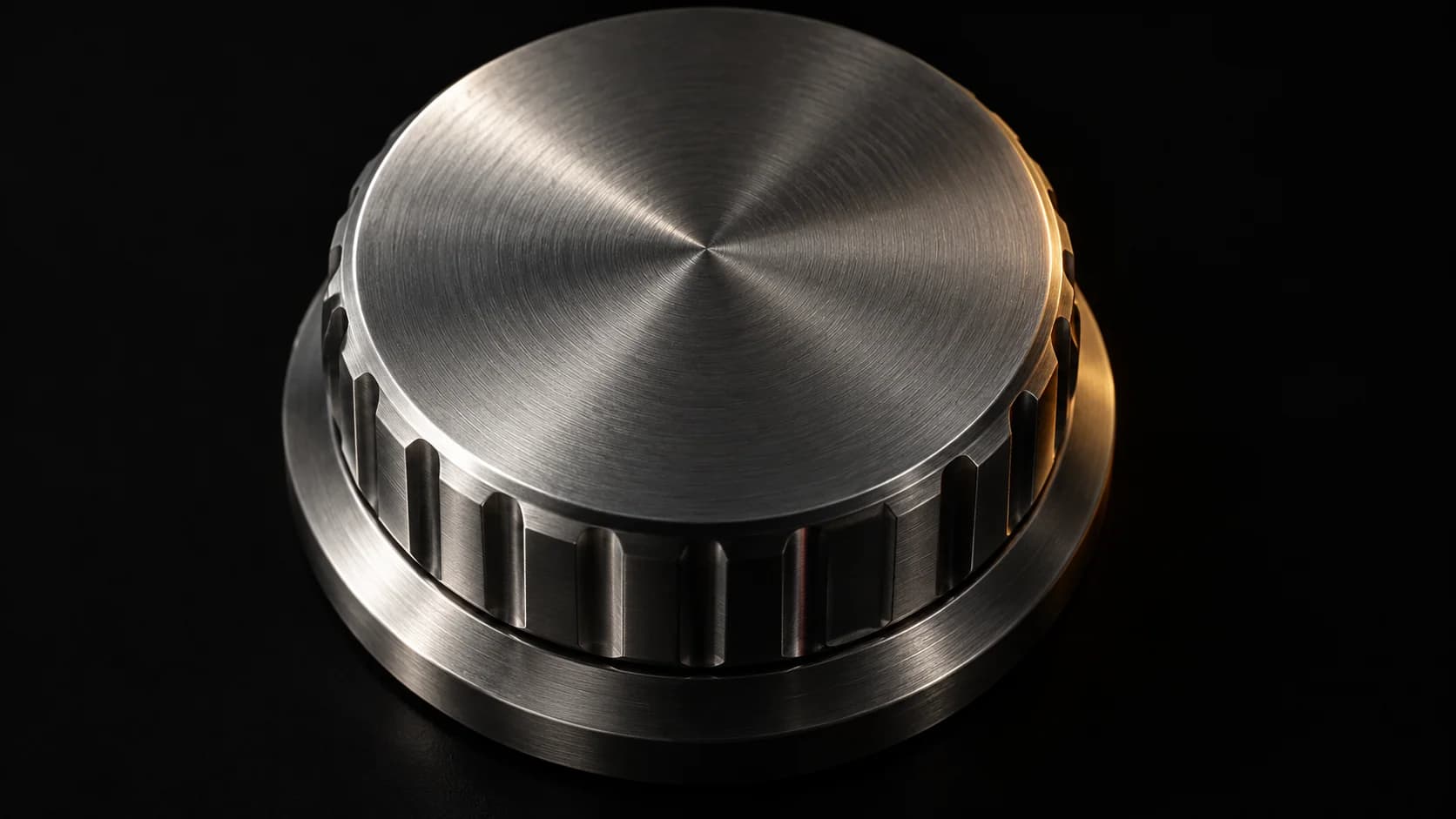 Steel selector dial with several machined detents.