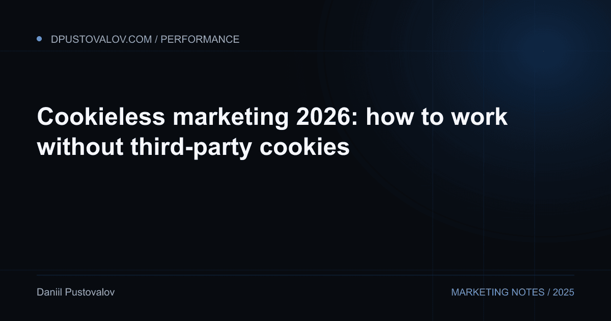 Cover: Cookieless marketing 2026: how to work without third-party cookies