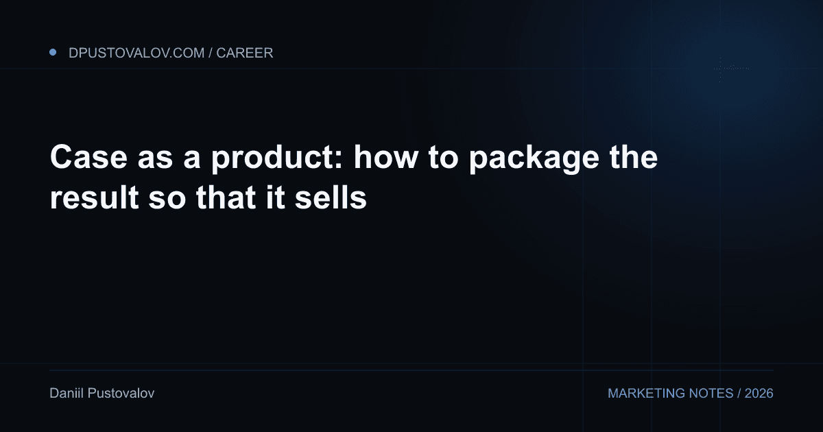 Cover: Case as a product: how to package the result so that it sells